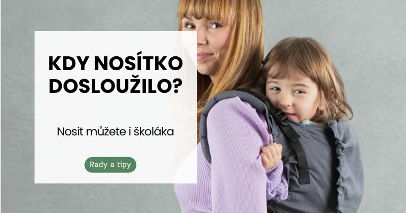 Kdy je dítě na nosítko velké? Jak poznat, že je čas na změnu