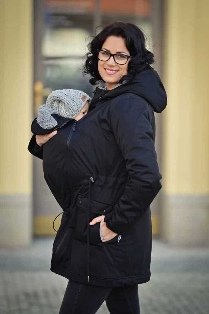Softshell parka s beránkem Angel Wings - černá