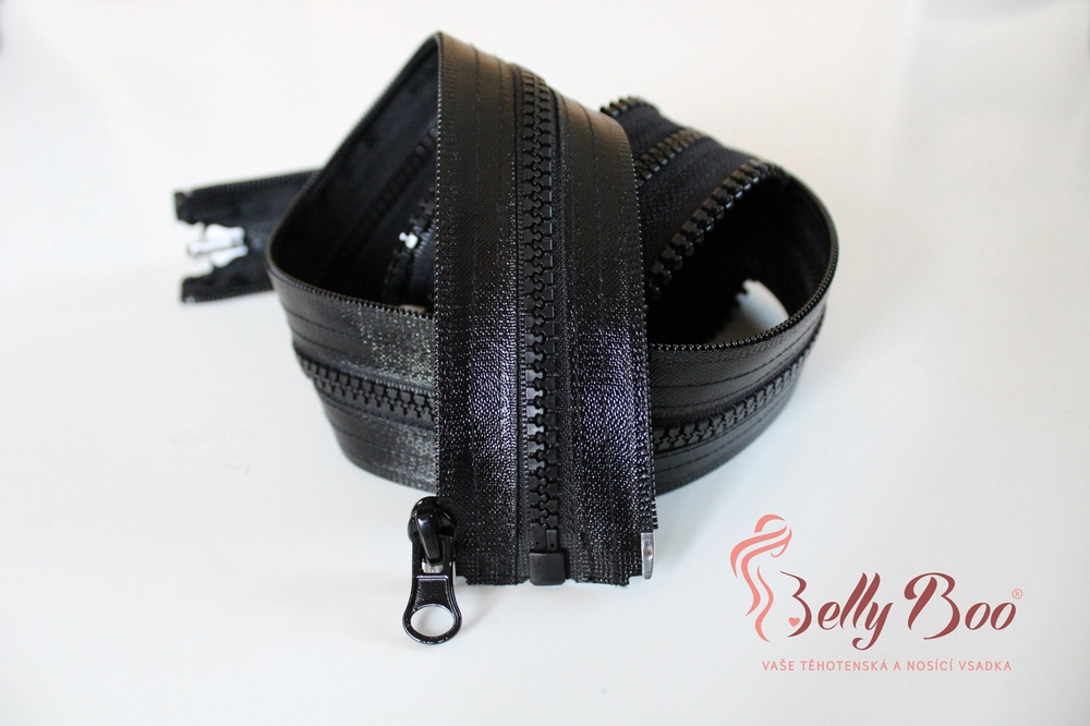 BellyBoo® - Zip adaptér - Skrytá spirála s jedním jezdcem, kov od YKK