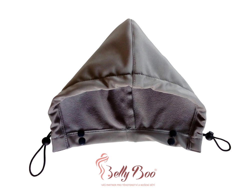 BellyBoo® - Připínací kapuce - šedá