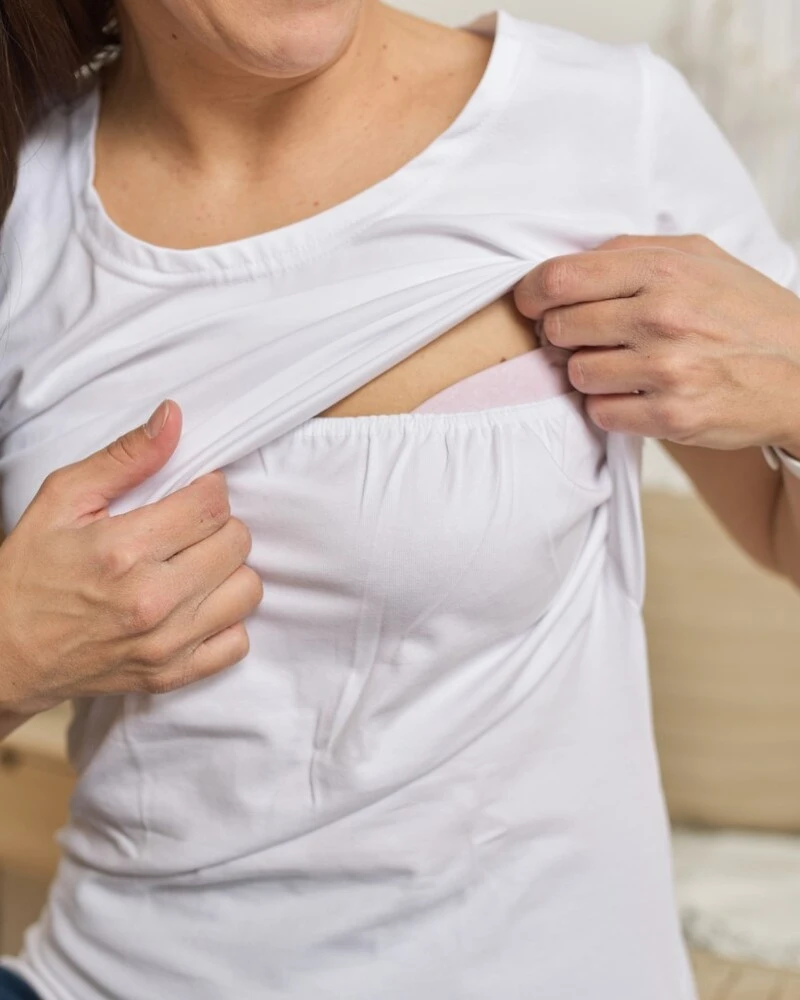 Jožánek kojící tričko KATEŘINA - bílá