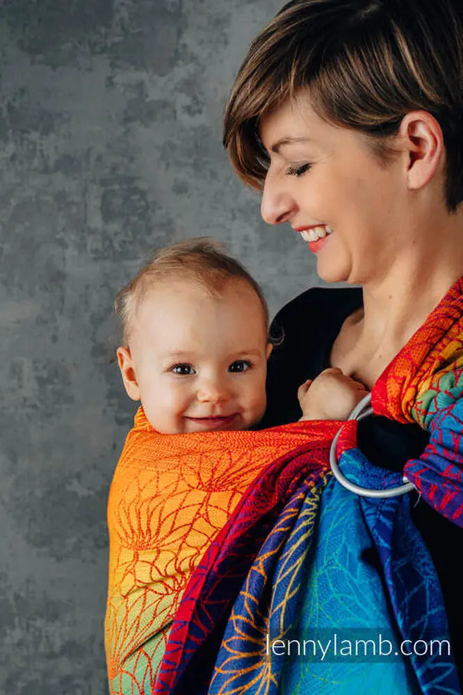 LennyLamb ring sling - LOTUS - RAINBOW