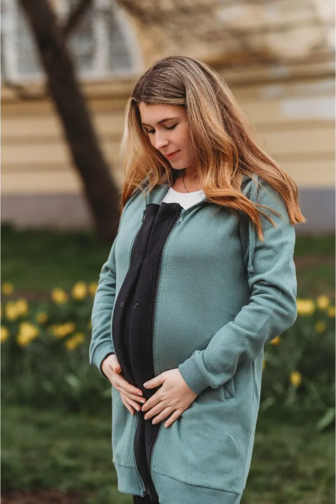 BellyBoo® - tepláková vsadka SPRING&SUMMER do bundy černá