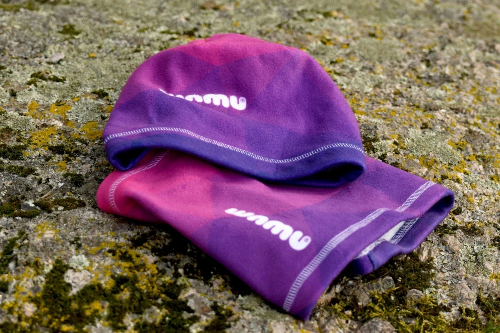 Dětský fleecový nákrčník WAMU- Mozaika fialová S