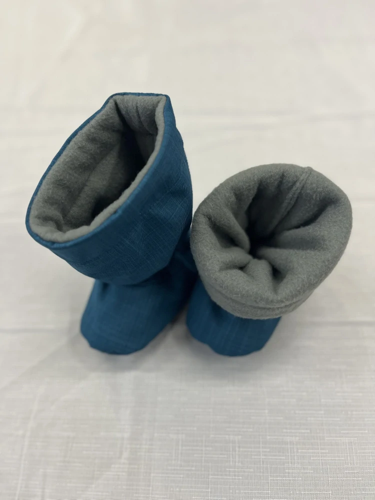 Softshell capáčky MALINKY podzim - petrol/šedá