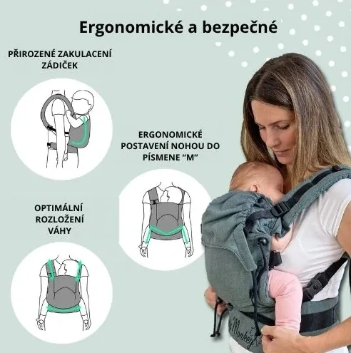 Novorozenecké nosítko BabyMonkey Regolo Essential - černé