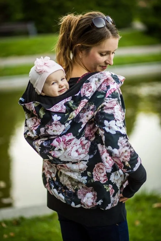 Greyse mikina 5v1 - Květiny