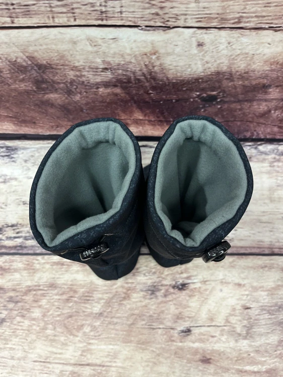 Softshell capáčky MALINKY zima - tmavě šedý melír/šedá