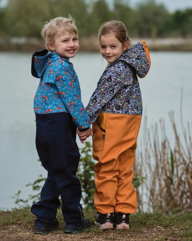 Dětská softshellová kombinéza JOŽÁNEK - Jednooké kočky