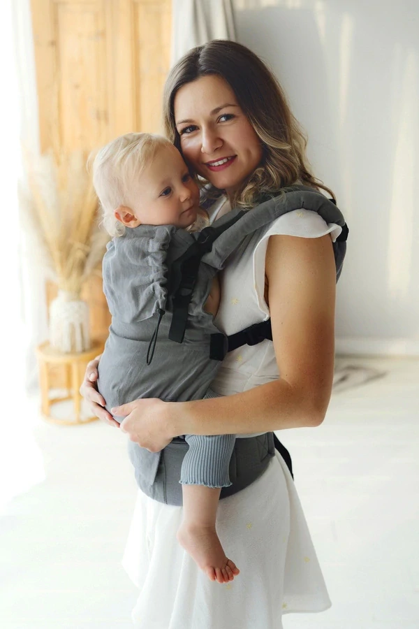 Little frog - Prime baby carrier - Pure linen Shadow