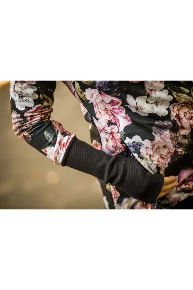 Greyse mikina 5v1 - Květiny