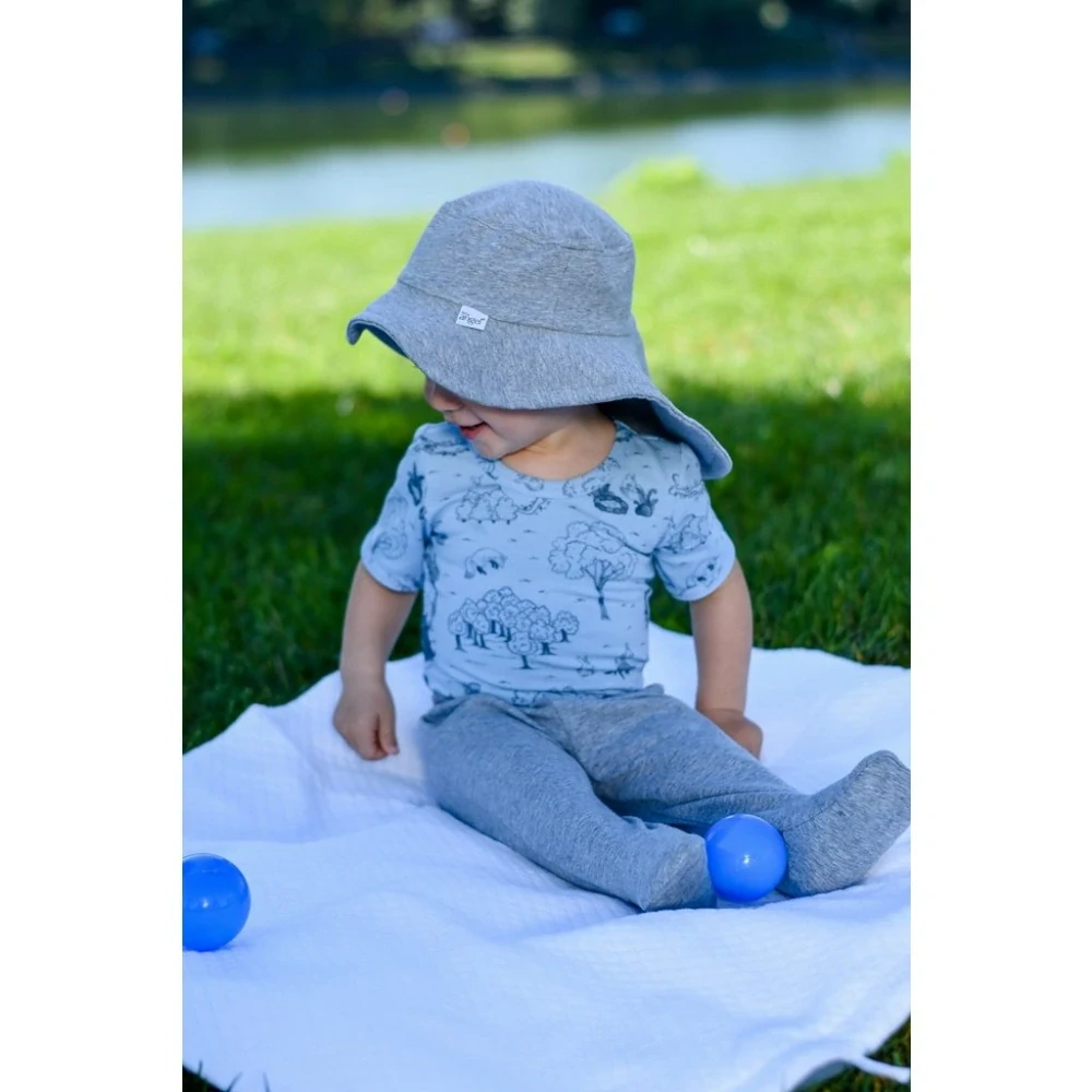 Klobouček tenký prodloužený Outlast® - šedý melír