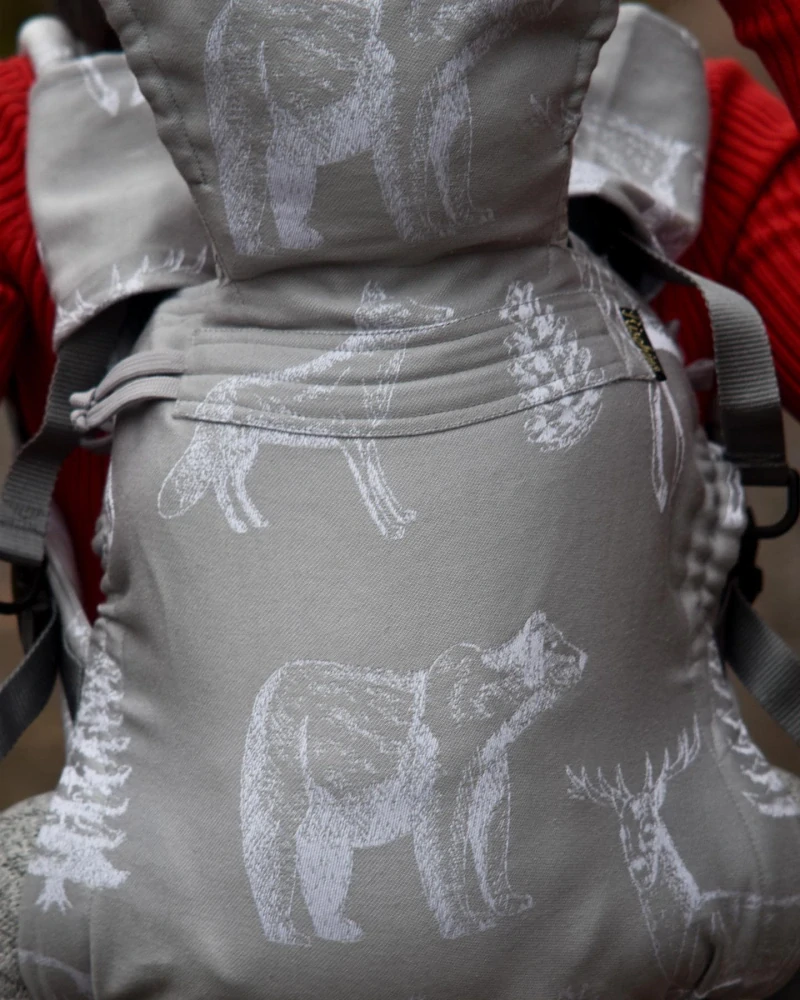 Rischino XXL PREMIUM - Zimní les - šedý