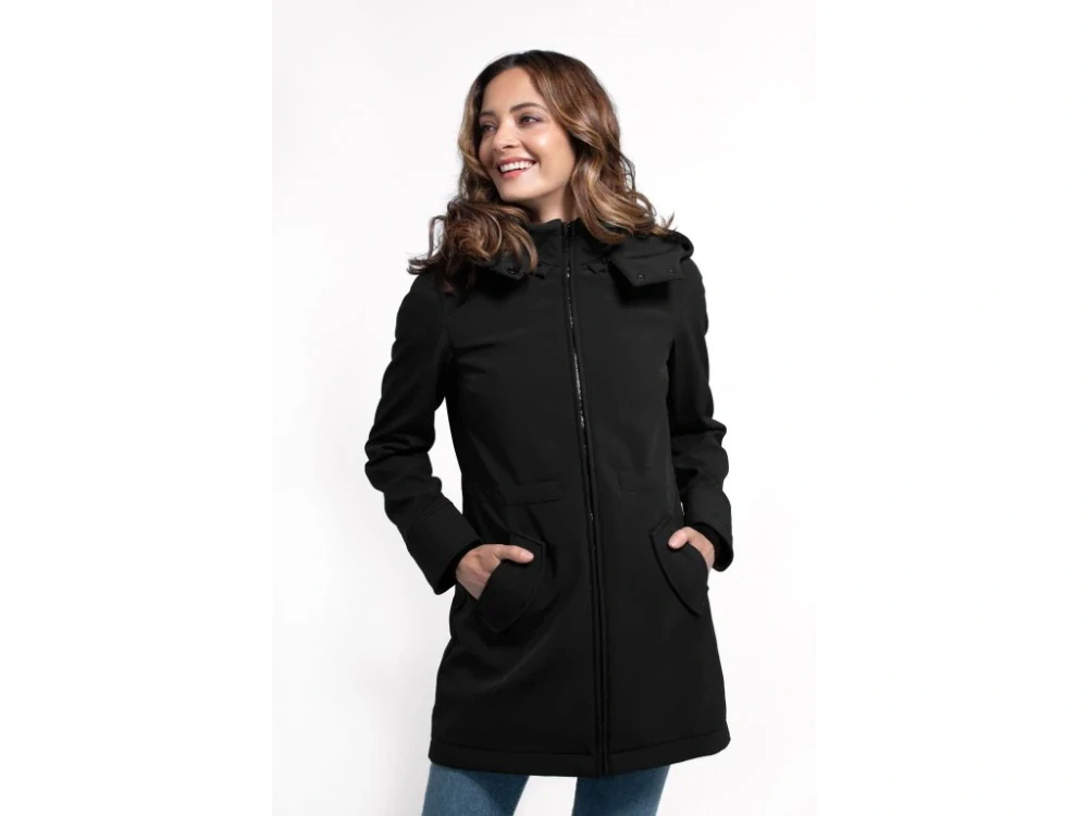 Wombat & Co. celoroční softshellová nosicí a těhotenská bunda WOMBATSHELL Black