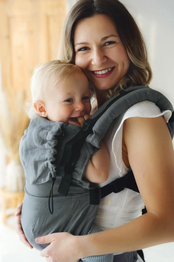 Little frog - Prime baby carrier - Pure linen Shadow