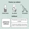 Kapsa na nosítko - Baby monkey - Černá