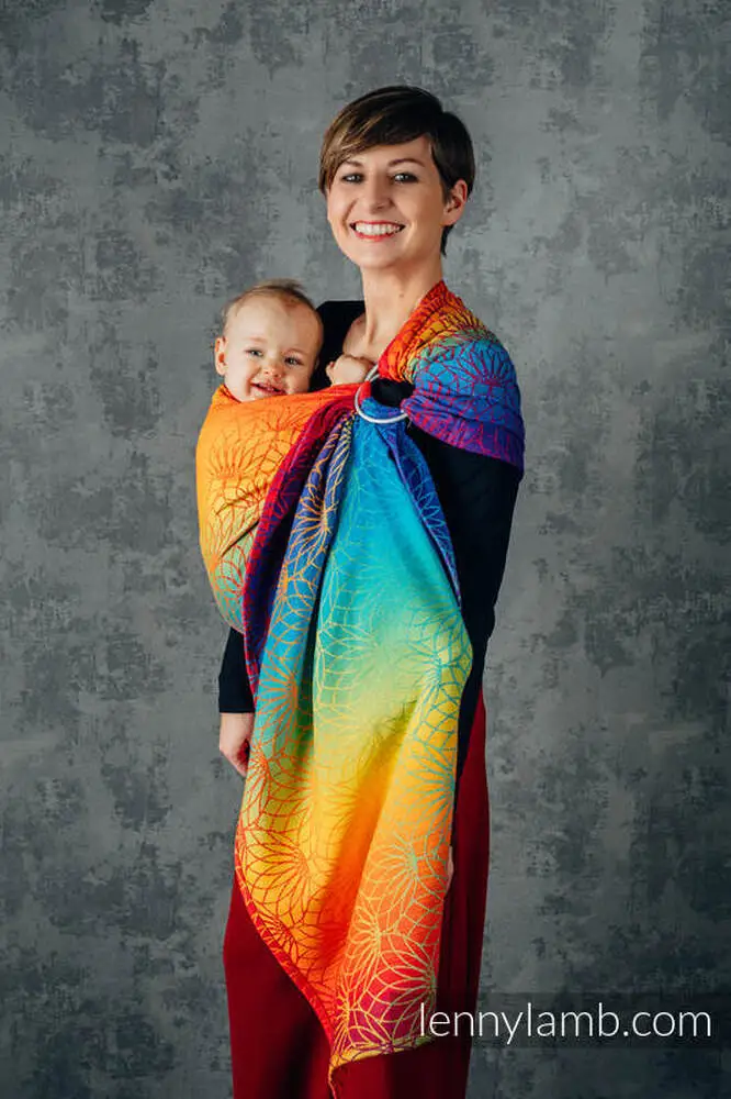 LennyLamb ring sling - LOTUS - RAINBOW