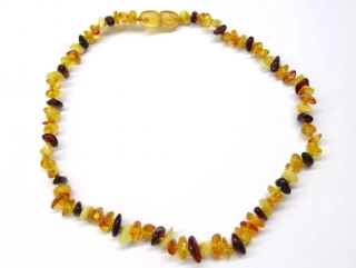 Jantarové korálky pro děti - přírodní multicolor