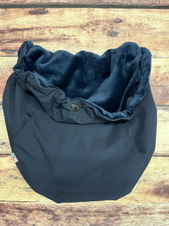 Veka - zimní kapsa softshell - MALÁ, tm.modrá/tm. modrý fleece