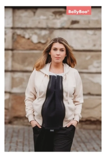 BellyBoo® - tepláková vsadka SPRING&SUMMER do bundy černá