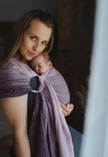 Ring sling šátek Little Frog Roselily Cube