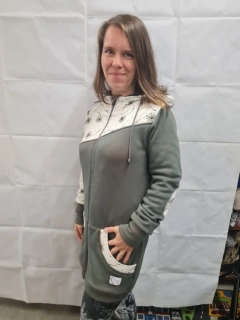 Nosící mikina Moyo Warmkeeper - Khaki(oranž)/pampelišky