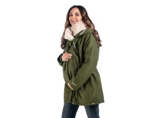 Wombat & Co. zimní bunda WALLABY 2.0 Forest Green & Beige
