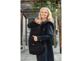 Péřová nosicí zimní kapsa Down Wombat&London Co. - černá