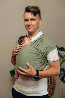 Elastický šátek LennyLamb - Sage