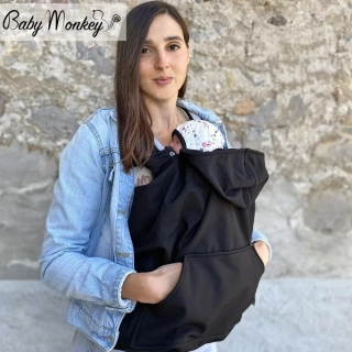 Kapsa na nosítko - Baby monkey - Černá