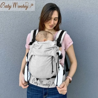 Novorozenecké nosítko BabyMonkey Regolo Original Essential - světle šedé